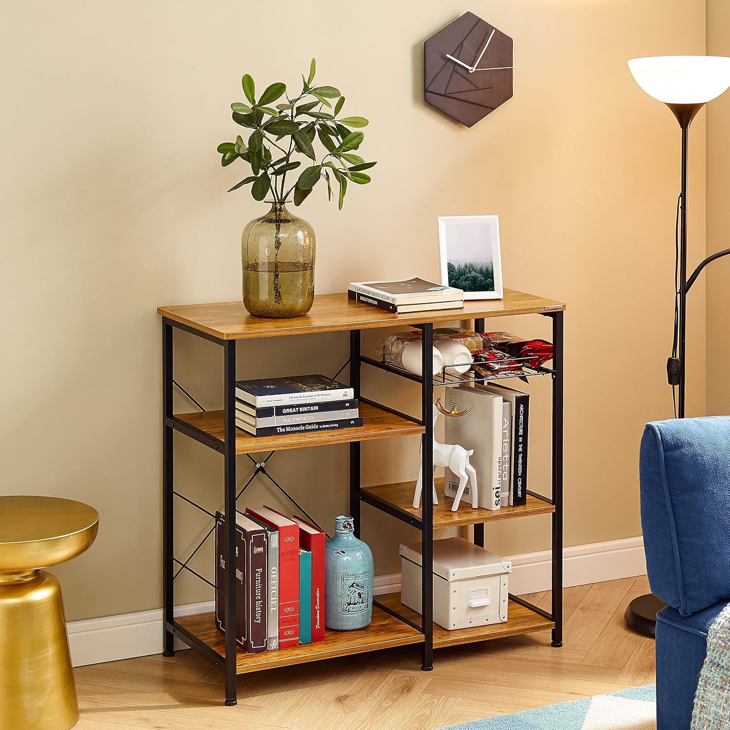 Mr IRONSTONE 3-Tier+4-Tier Kitchen Baker's Rack and 3-Tier+3-Tier Kitchen Baker's Rack （Vintage） - Standing Baker's Racks