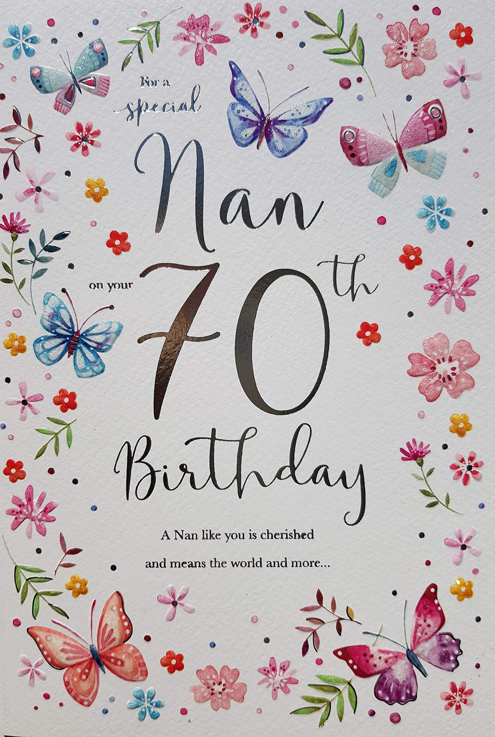 ECG For A Special Nan on your 70th Birthday card