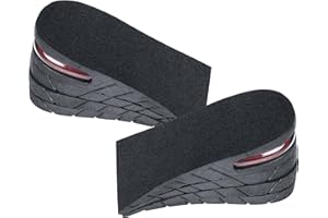 QUXIANG Height Increase Insoles 4-Layer Air up Shoe Lifts Elevator Shoes Insole -7.5 cm (3 inches) Heels Lift Inserts for Men and Women