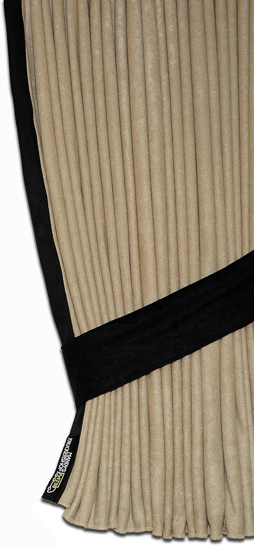 Lorry Disc 4 Tg Green Suede Leather Edge Beige Curtains Black