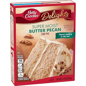 Betty crocker Super moist Butter pecan cake Mix (016000409842)