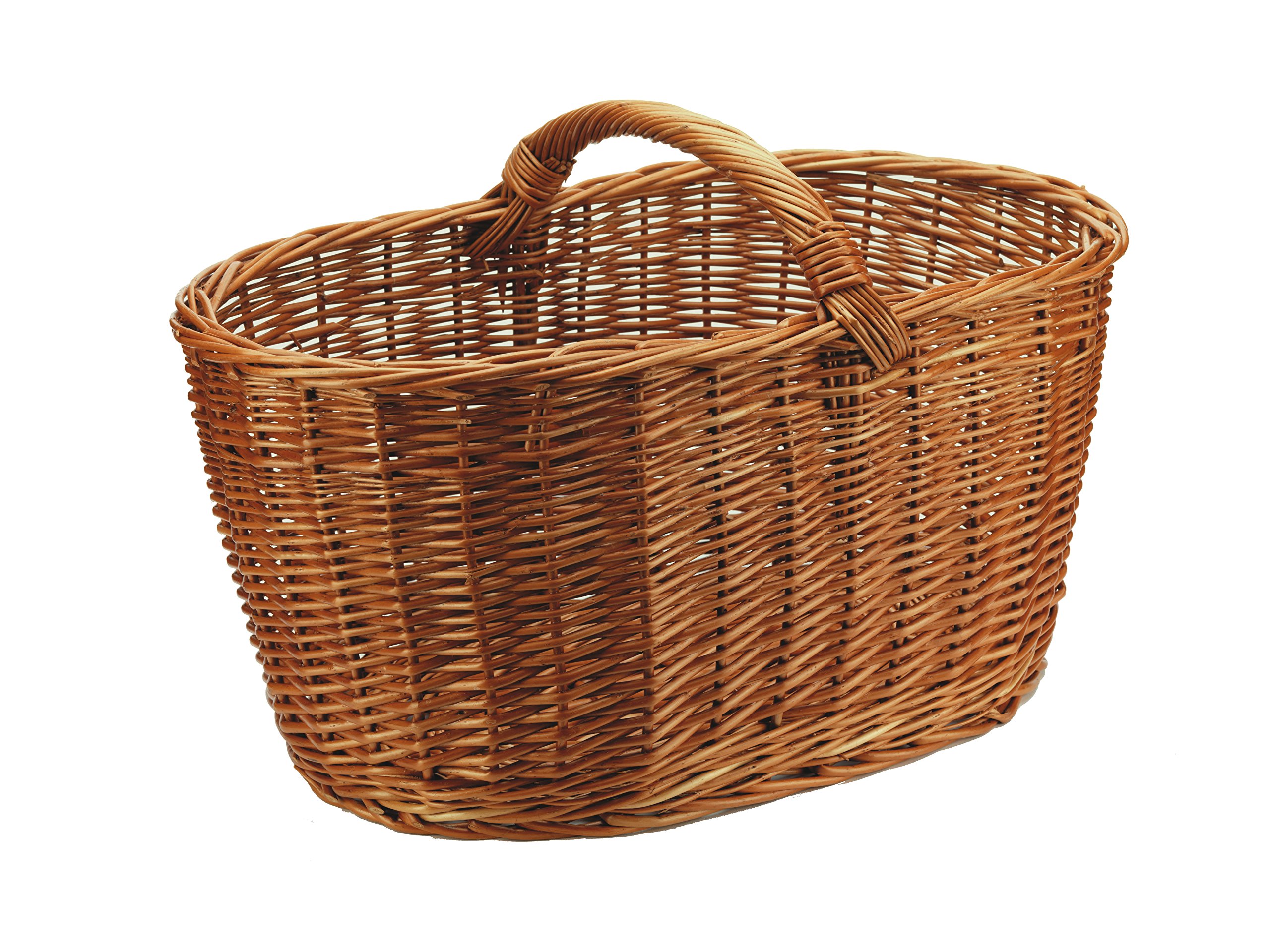 Linea Garden Friend Wicker Log Basket, Brown, ‎65 x 42 x 43 cm; 2 kg