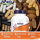 NOW Sunflower Lecithin 1200 mg 200 Softgels Gluten Free Soy Free view 5