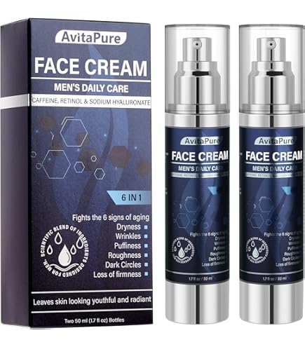 Amazon.com: 6-in-1 Face Cream for Men: Hydrating Water Based Men