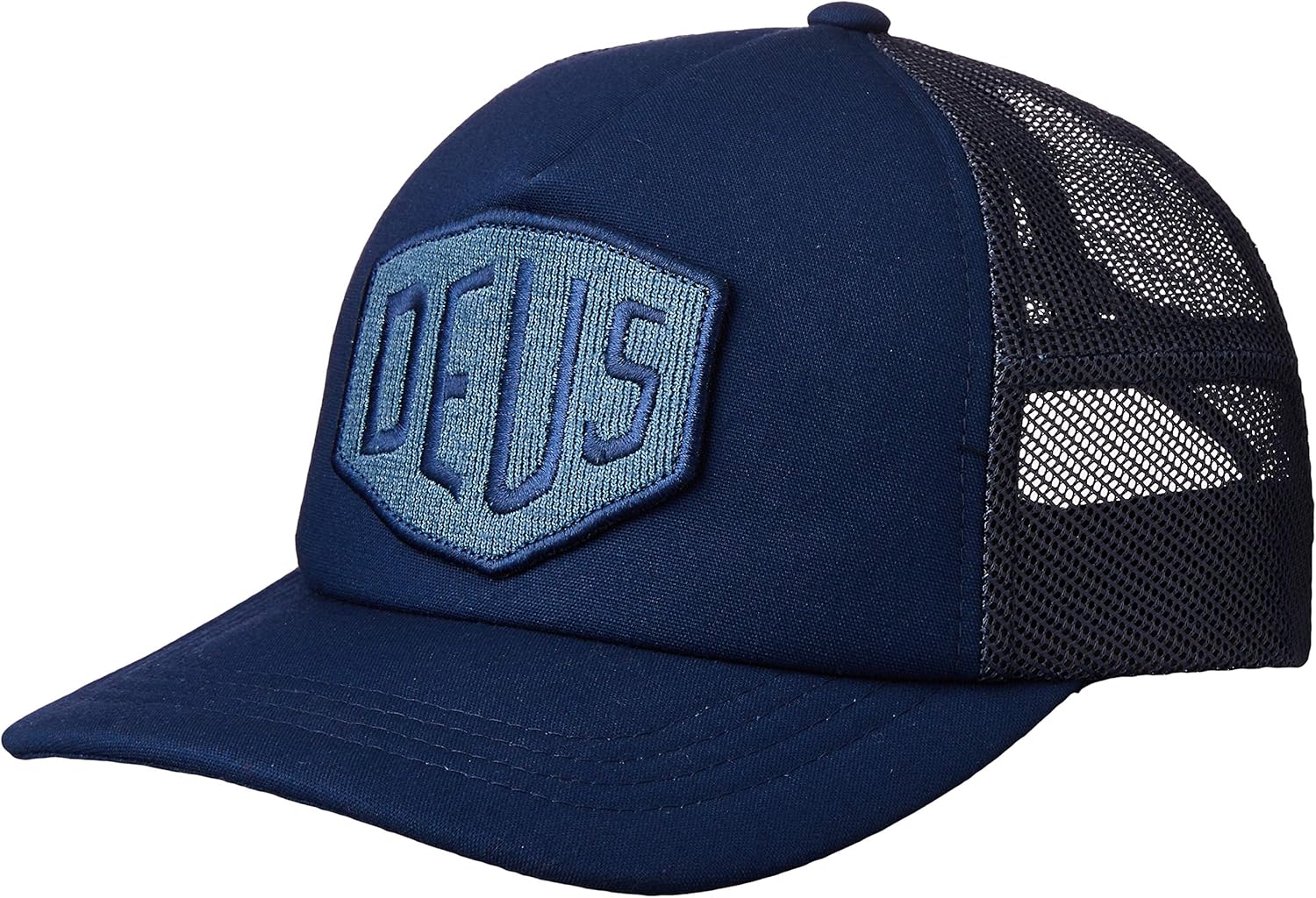 dark blue trucker hat