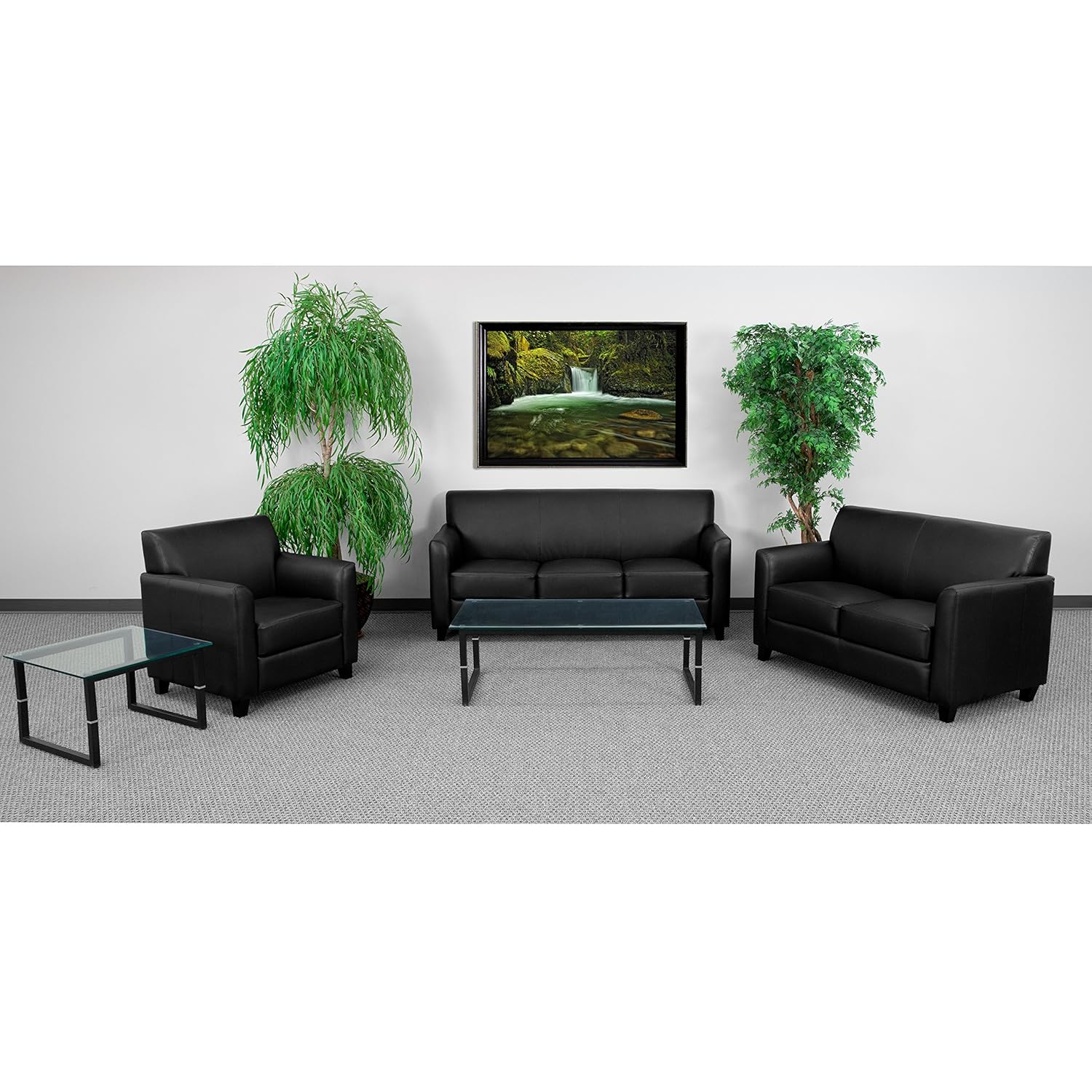 Amazon Flash Furniture HERCULES Diplomat Series Black Leather