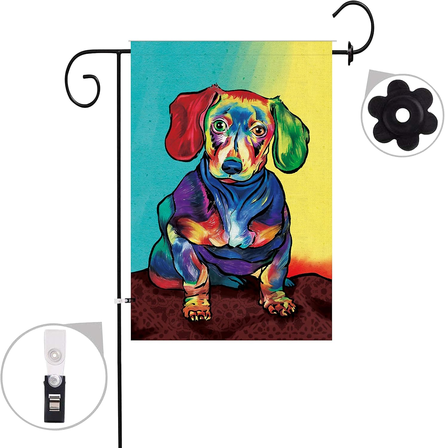 Best Dachshund Garden Flag