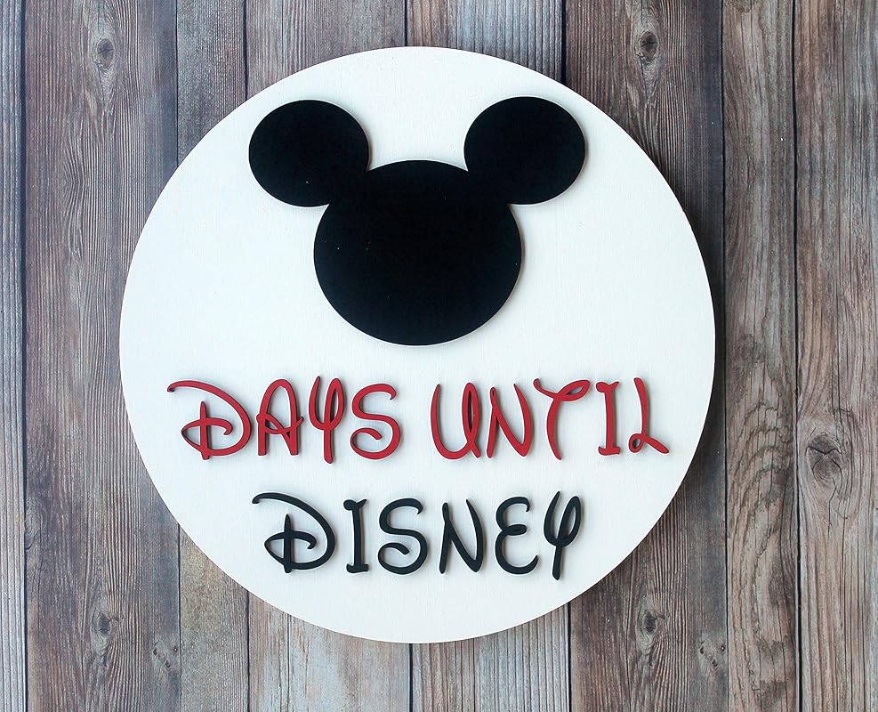 Amazon.com: Days Until Disney Sign: Handmade