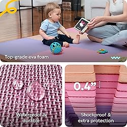 MioTetto Foam Floor Tiles for Kids - Non-Toxic