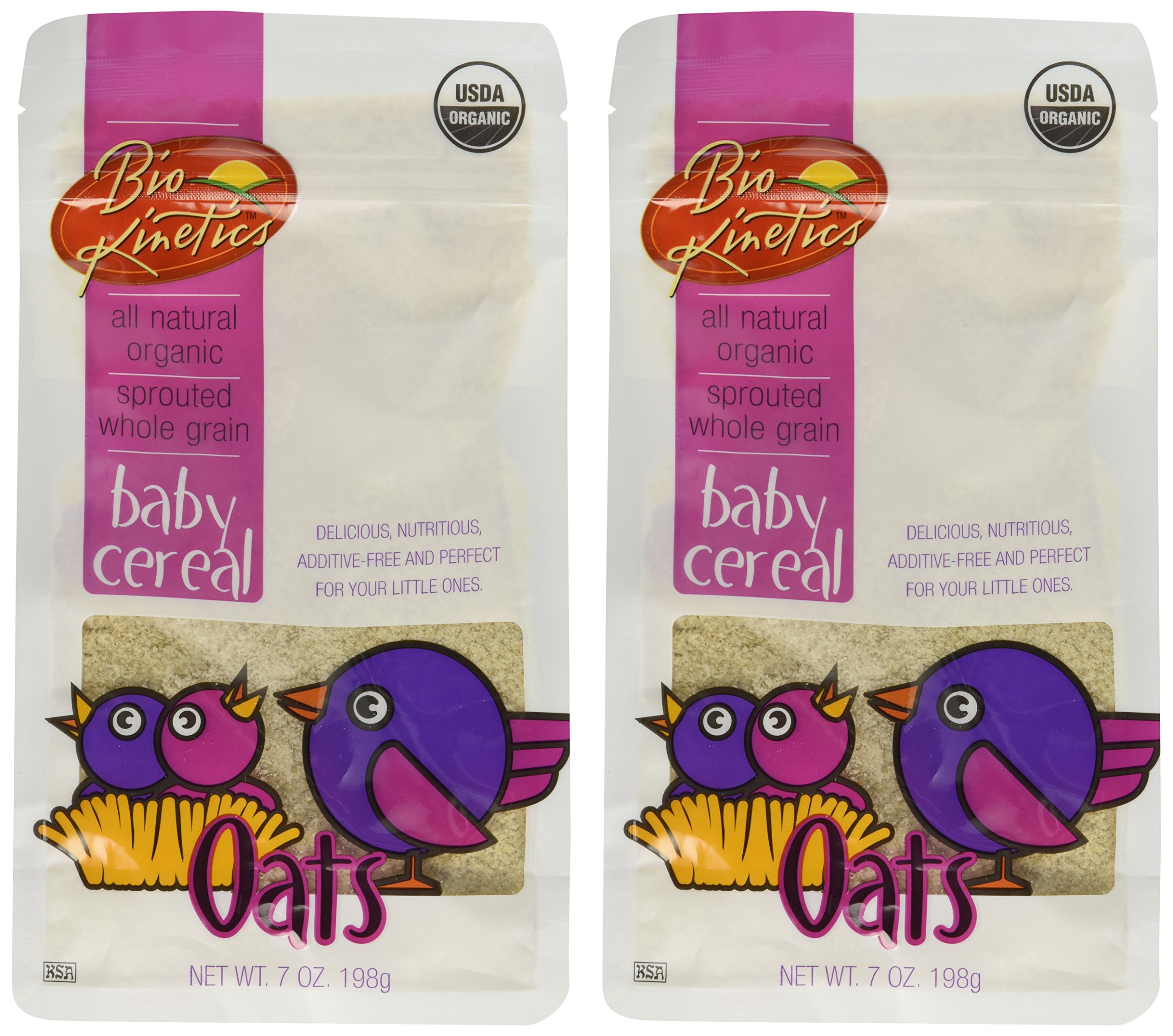 Organic Oat Baby Cereal Made with Sprouted Whole Grain Oat 7 Oz. (198
