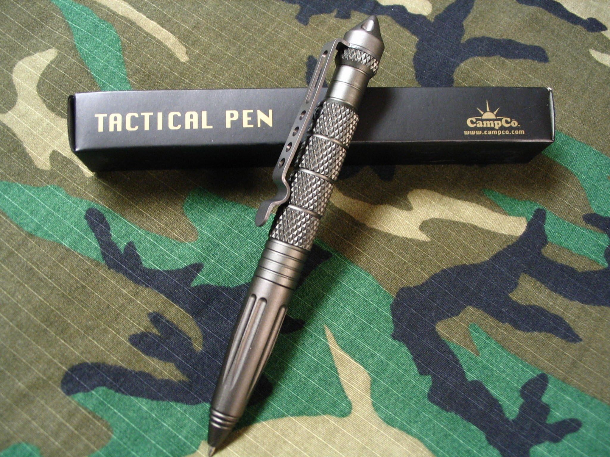 Uzi Knives TP2 Tactical Pen Tactical Pen with Gun Metal Gray Finish Aluminum Construction