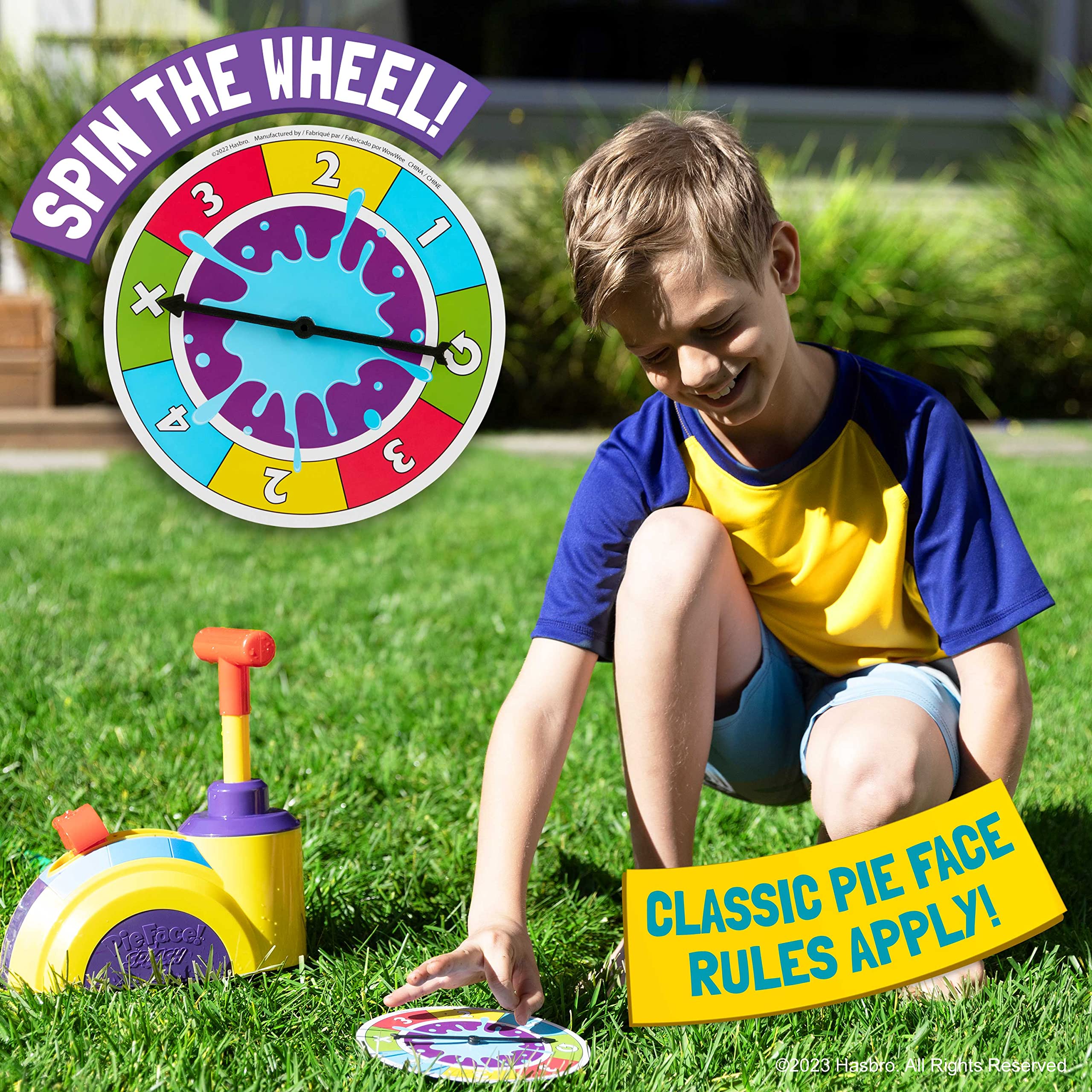 Hasbro Pie Face Splash – Water Sprinkler Game for Kids Outdoor Summer Fun – Play with Friends and Family