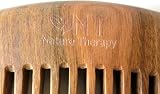 Nature Therapy Green Sandalwood Comb, 12cm Half Moon, Anti Static, Handmade view 3