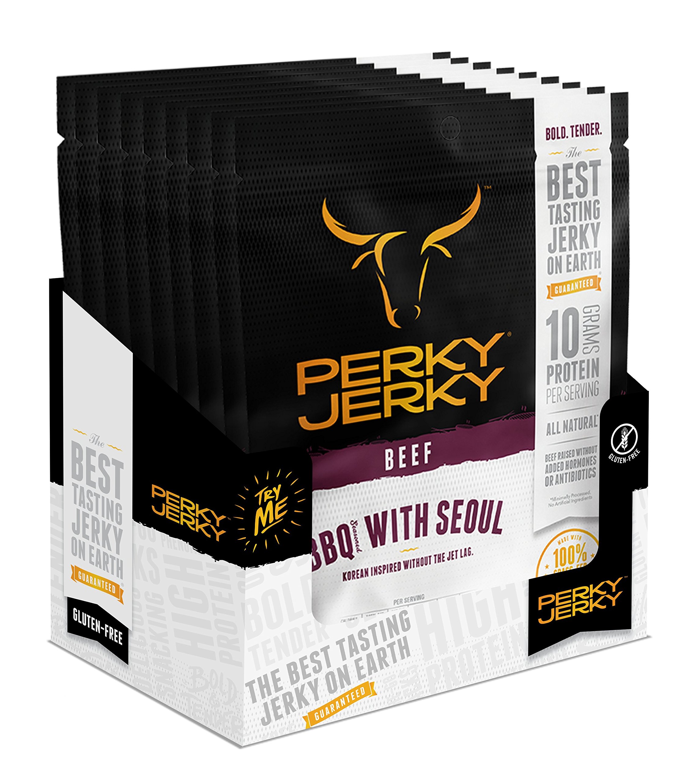 Perky Jerky 100 GrassFed Beef Sweet & Snappy, 2.2 ounce