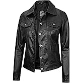 fjackets Real Lambskin Leather Jackets Womens Shirt Collar Style Women's Leather Jacket For All Season
