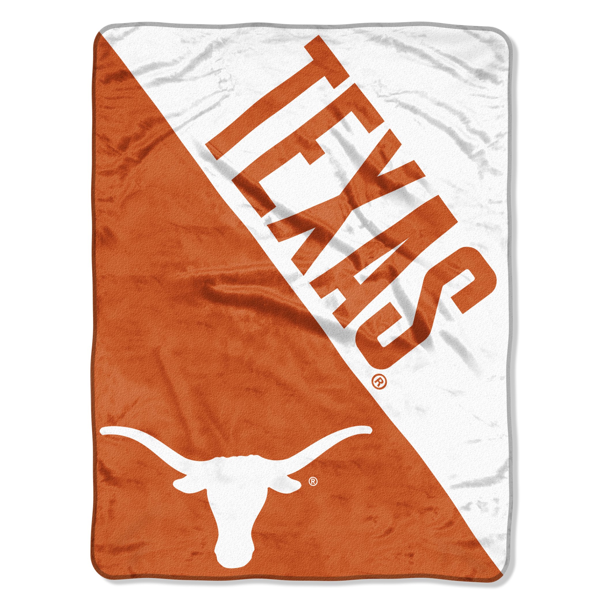 Northwest The Company Texas Longhorns Halftone Micro Raschel Throw Blanket, 46" x 60", Orange — image 1
