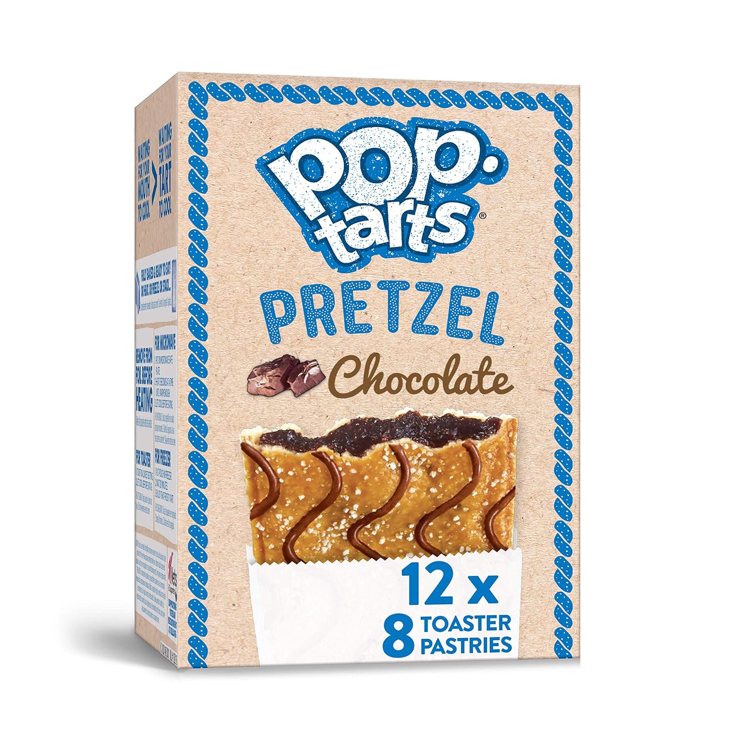 Pop-Tarts Pretzel, Breakfast Toaster Pastries, Chocolate, 10.125lb Case (96 Count)