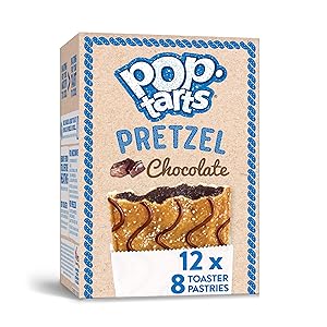Pop-Tarts Pretzel, Breakfast Toaster Pastries, Chocolate, 10.125lb Case (96 Count)