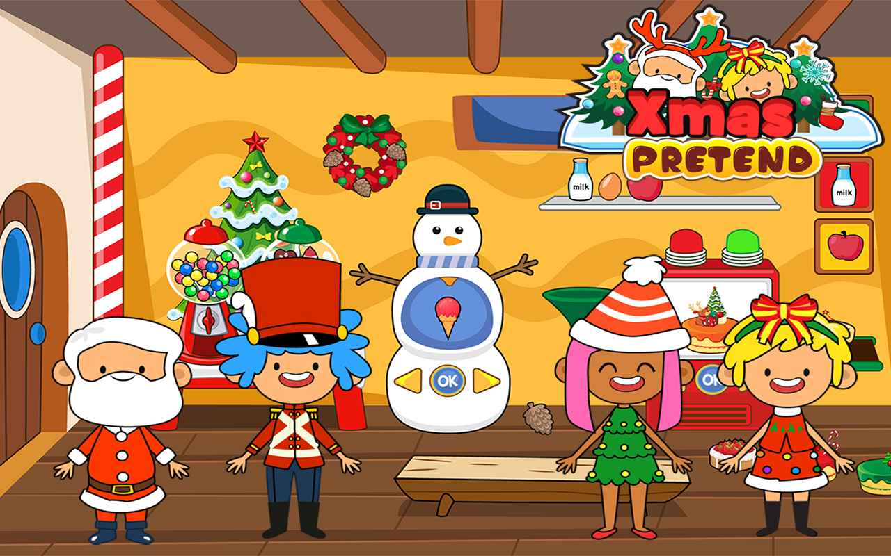 My Pretend Christmas - Friends and Family Xmas Dinner Party Playhouse