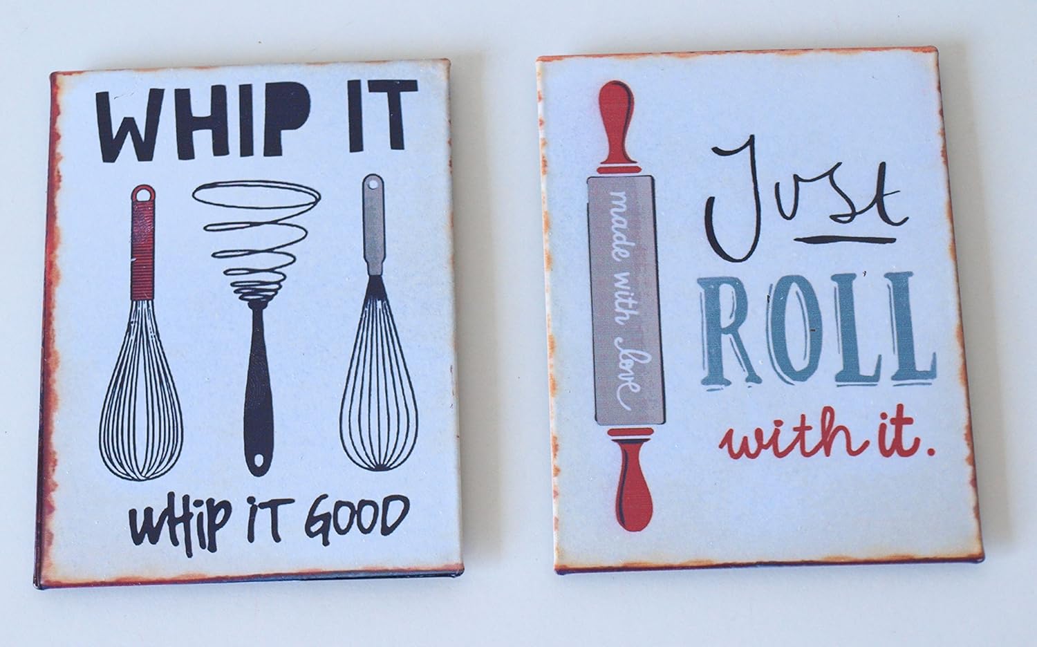 Retro Style Metal Wall Signs Plaque Fridge Kitchen Baking Bake