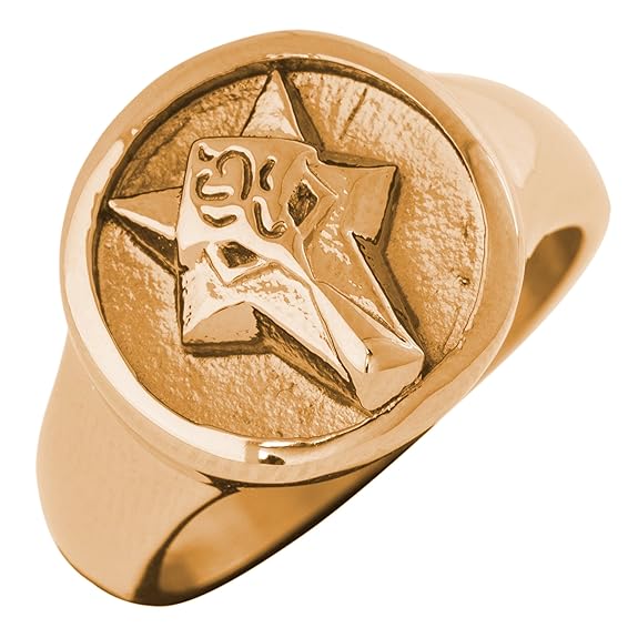 Akitsune Ferus Ring | Fuchs Design-Ring Frauen Herren Siegelring Edelstahl - Mattschwarz, Rosegold, Gold, Silber
