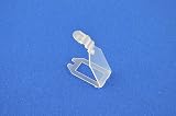 Pos Display Shop Euro Hook Swing Tag Holders Clear Plastic 25mm x 38mm (100 view 2