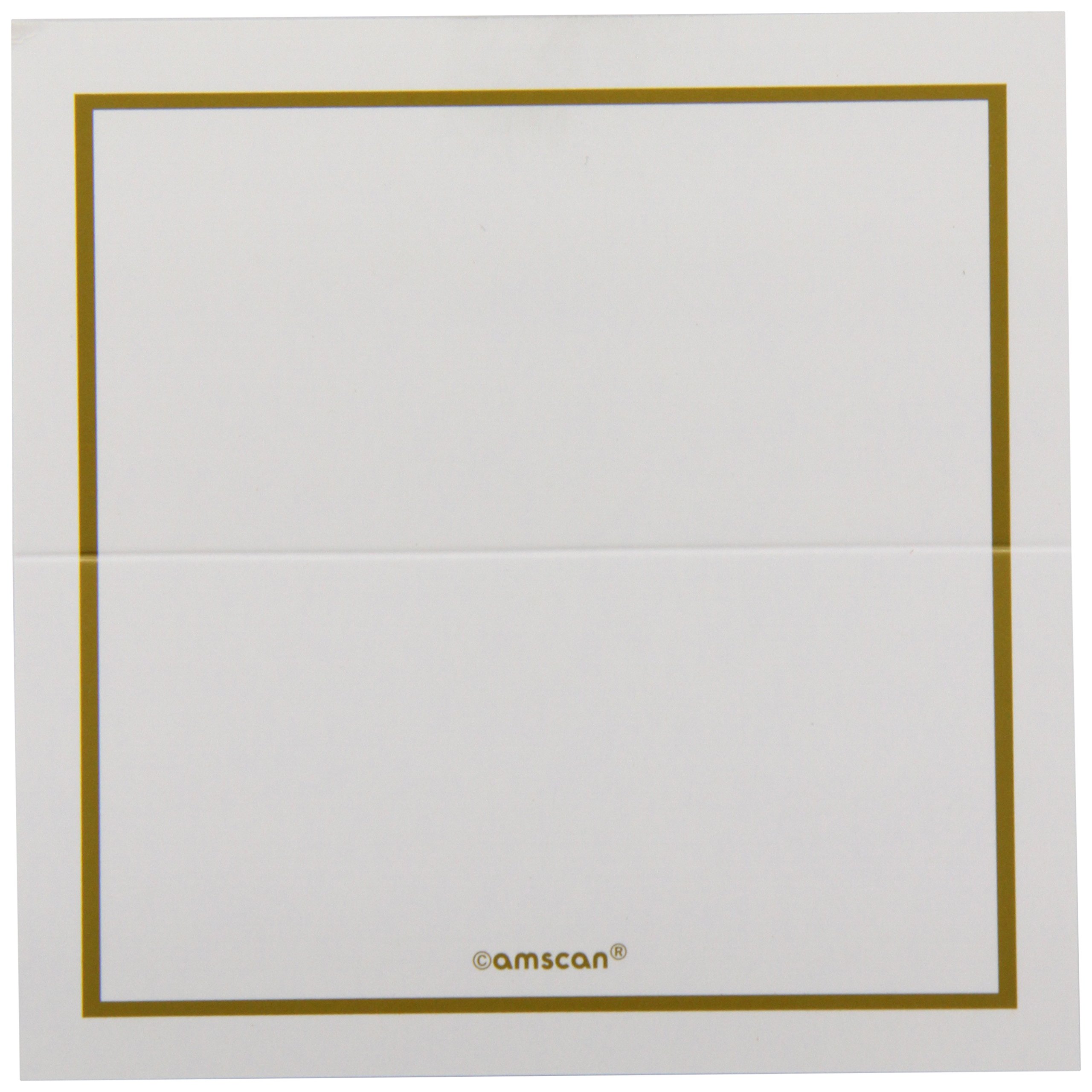 Classic Gold Placecards 8.9cm /50