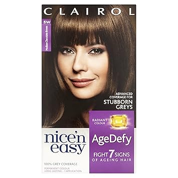 Clairol Age Defy Permanent Hair Dye 5w Medium Chocolate Brown