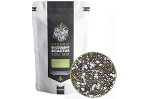 3 Dry Quart Organic Potting Soil, Succulent & Cactus Soil Mix, Fast Draining Pre-Mixed Blend, by The Succulent Cult