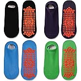 Tphon Non Slip Kids Trampoline Socks Anti Skid Socks with Grippers for Toddler Children Grip Socks for Boys Girls