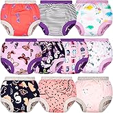 BIG ELEPHANT Potty Training Underwear, 100% Cotton Absorbent Unisex Toddler Pee Pants for Boys Girls