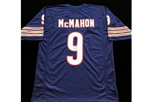 BM AUTHENTICS Jim McMahon Signed Autographed Blue Football Jersey with JSA COA - Size XL