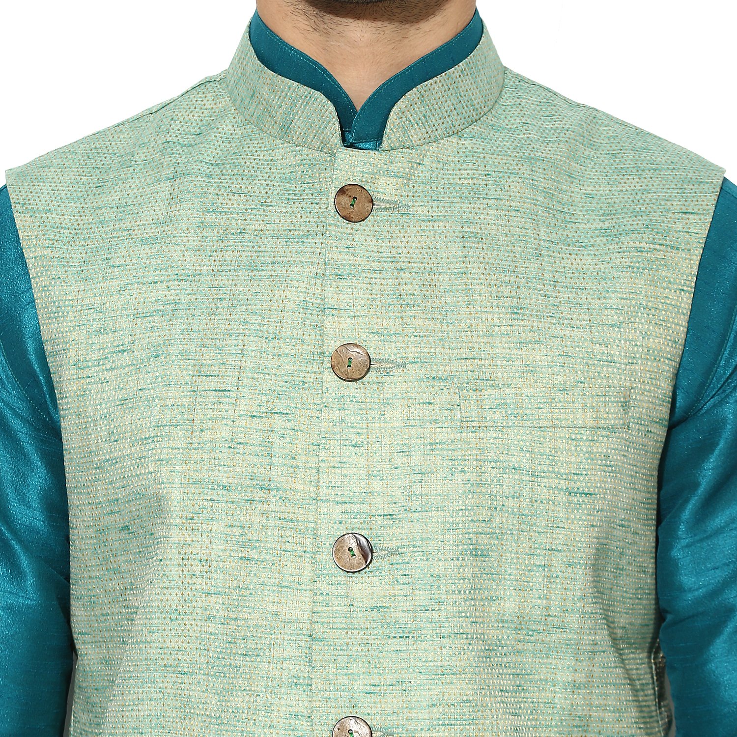 kisah benarasi cotton silkwovenwaistcoat for men's