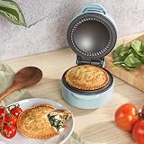 Giles & Posner Mini Pie Maker Deep Fill 550W Non-Stick Plates Blue view 3