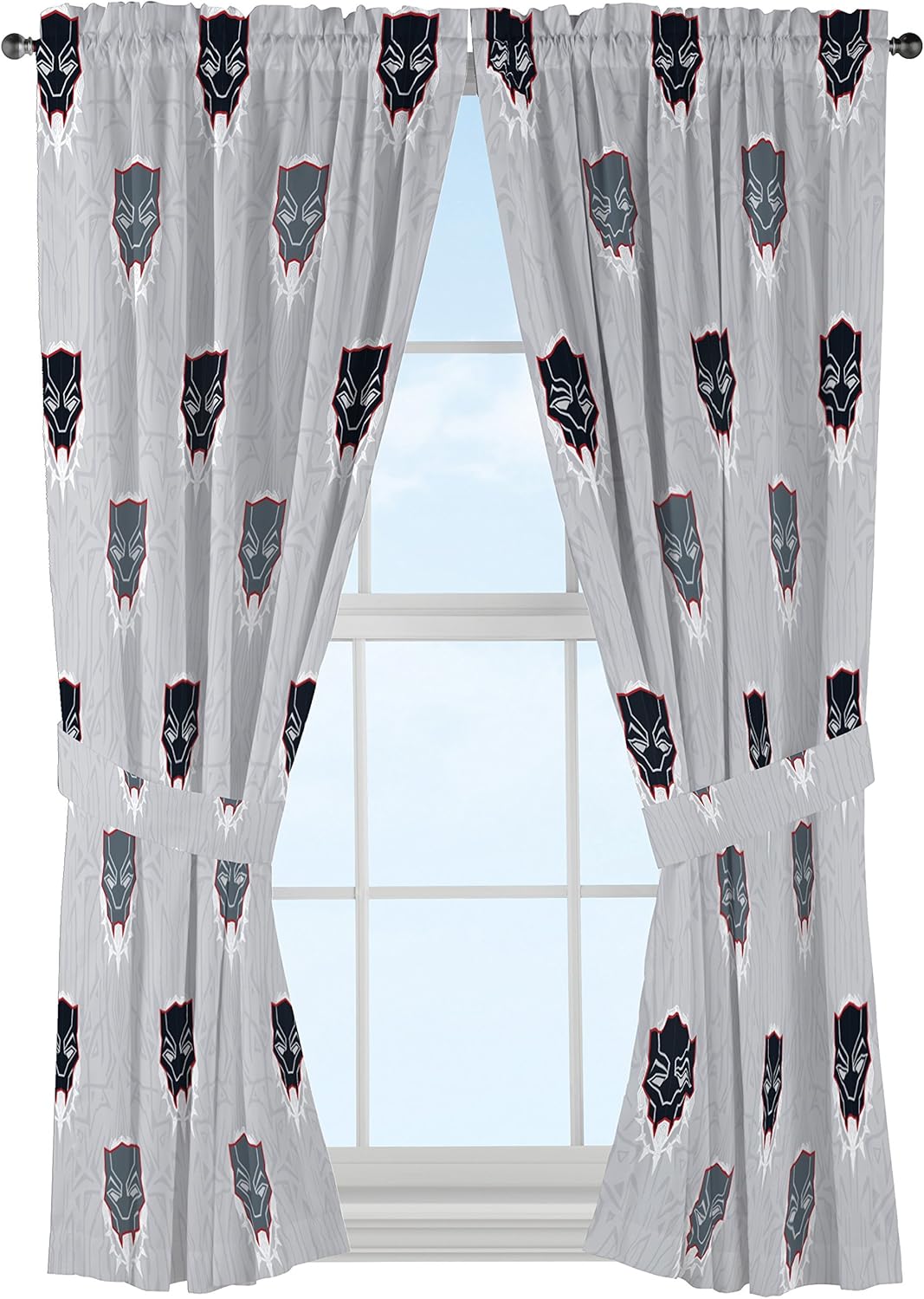 Amazon Com Marvel Black Panther Wakanda Kids Gray 63 Inch Window