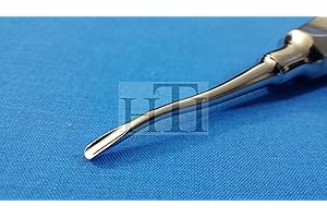 HIGH TECH INSTRUMENTS French Steel Dental MESIAL Bayonet Scoop Root TIP EXTRACTING Elevators #46R (HTI BRAND)