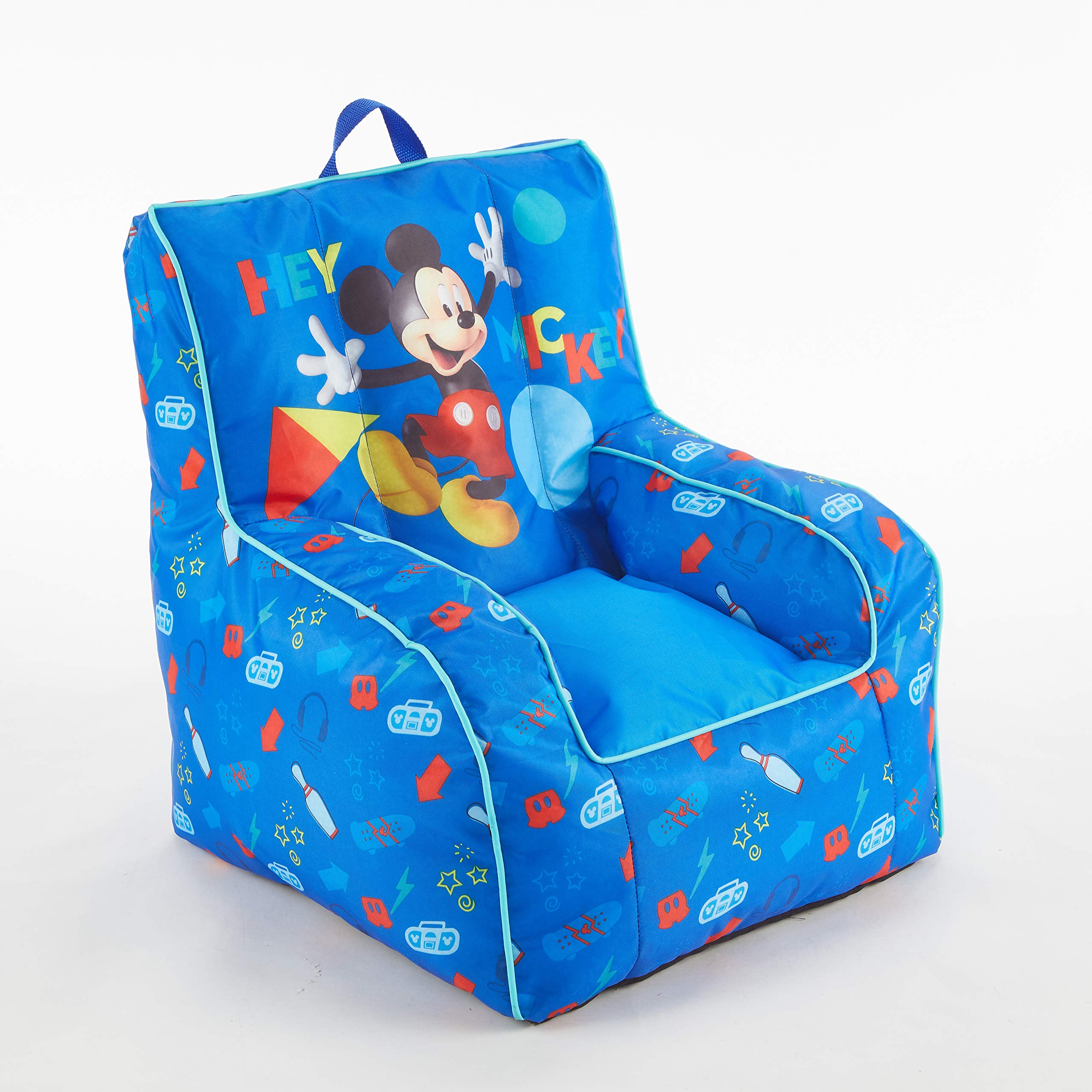 Disney Mickey Mouse Kids Nylon Bean Bag Chair With Piping Top Carry Handle Buy Online In Bahamas At Bahamasdesertcartcom Productid 181892024