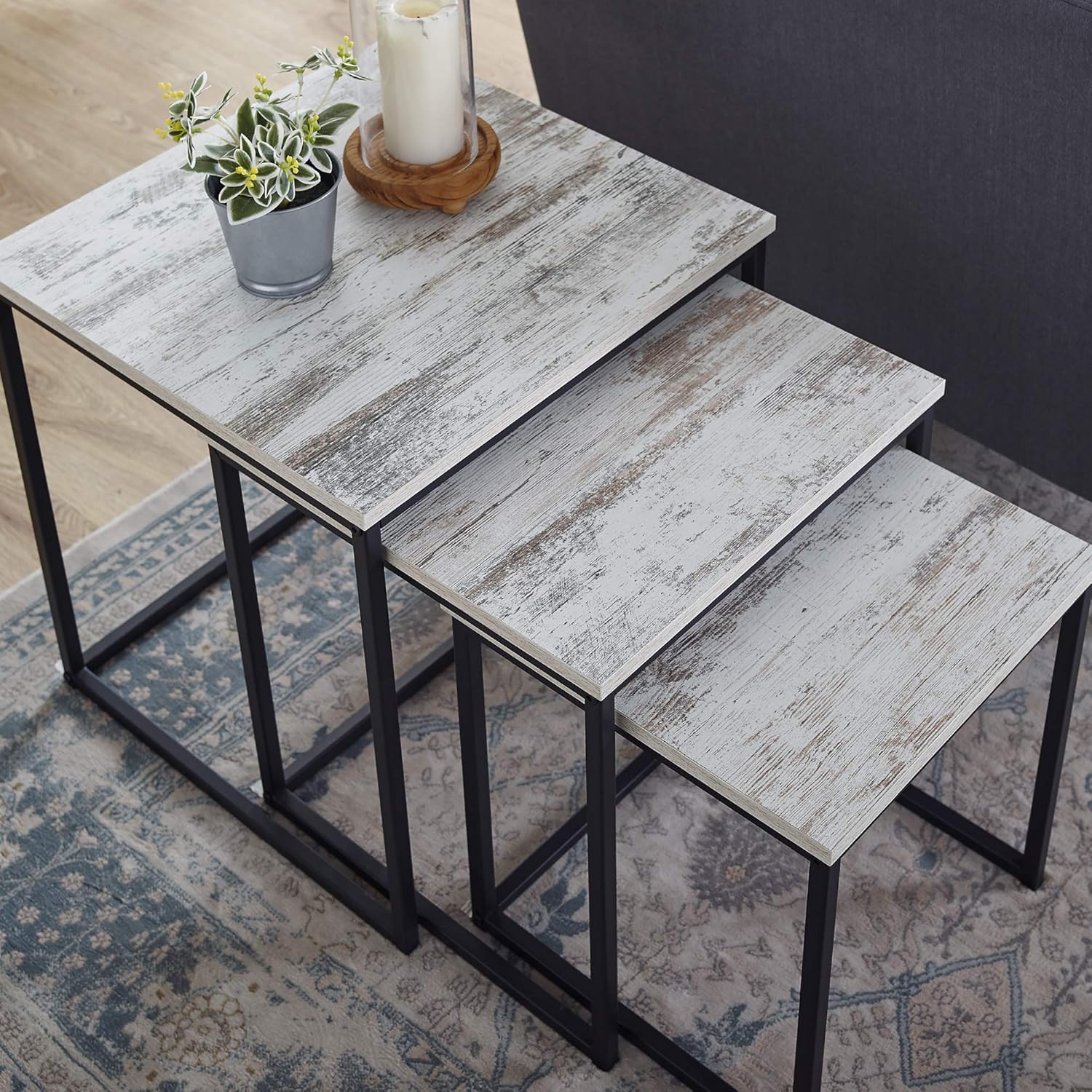 Best Antique End Table Dark Gray