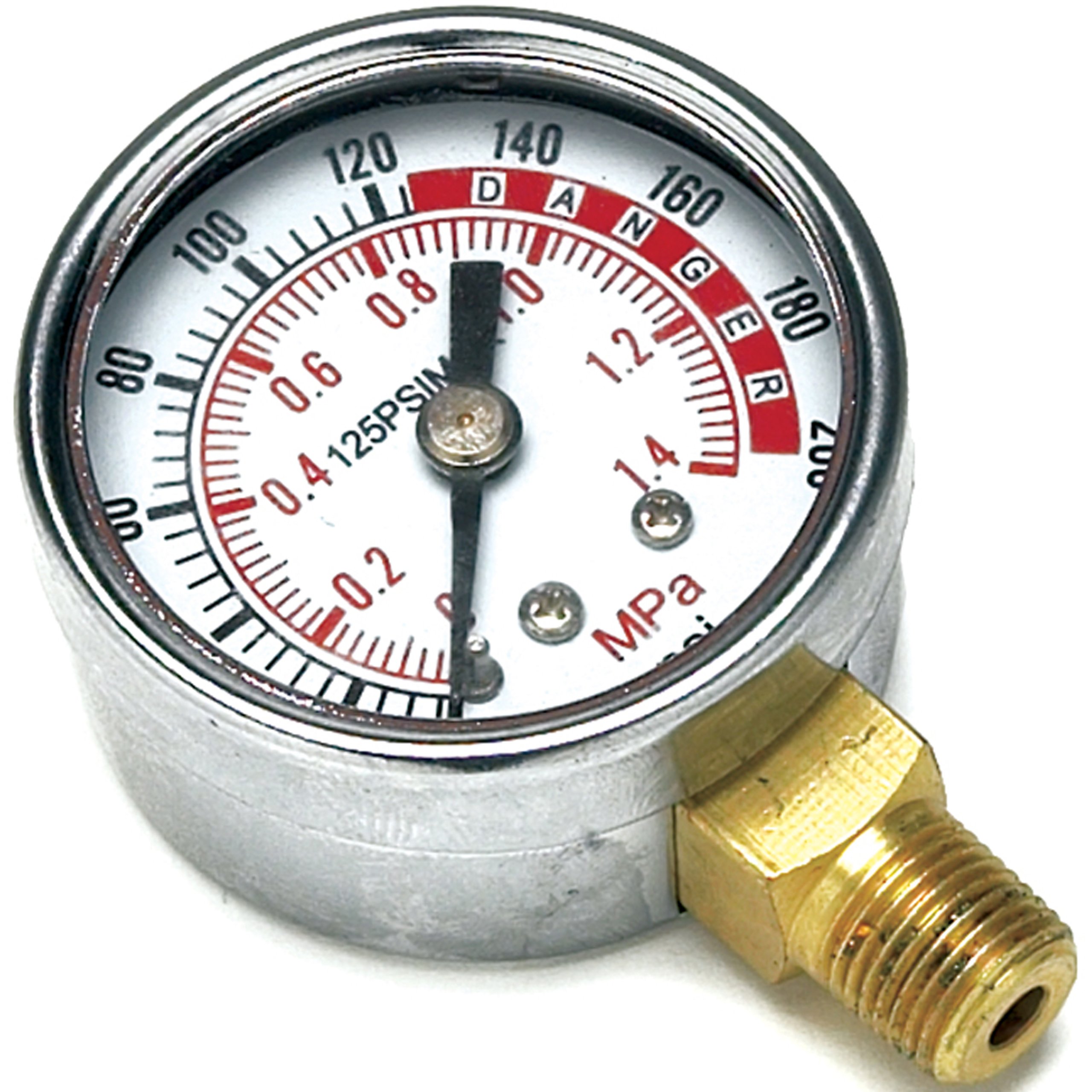 Air Tank Gauge Replacement W10055 Pressure 0200 PSI Bottom Mount Two