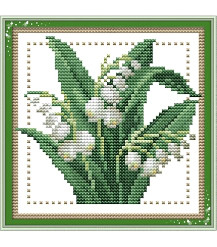 Kit Point De Croix Compté 11 CT, Toile 40x40cm - Idéal Pour Brodeuses Débutantes Ou Confirmées, Projet Créatif Complet