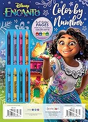 Disney Encanto 32 Page Color by Number Coloring and