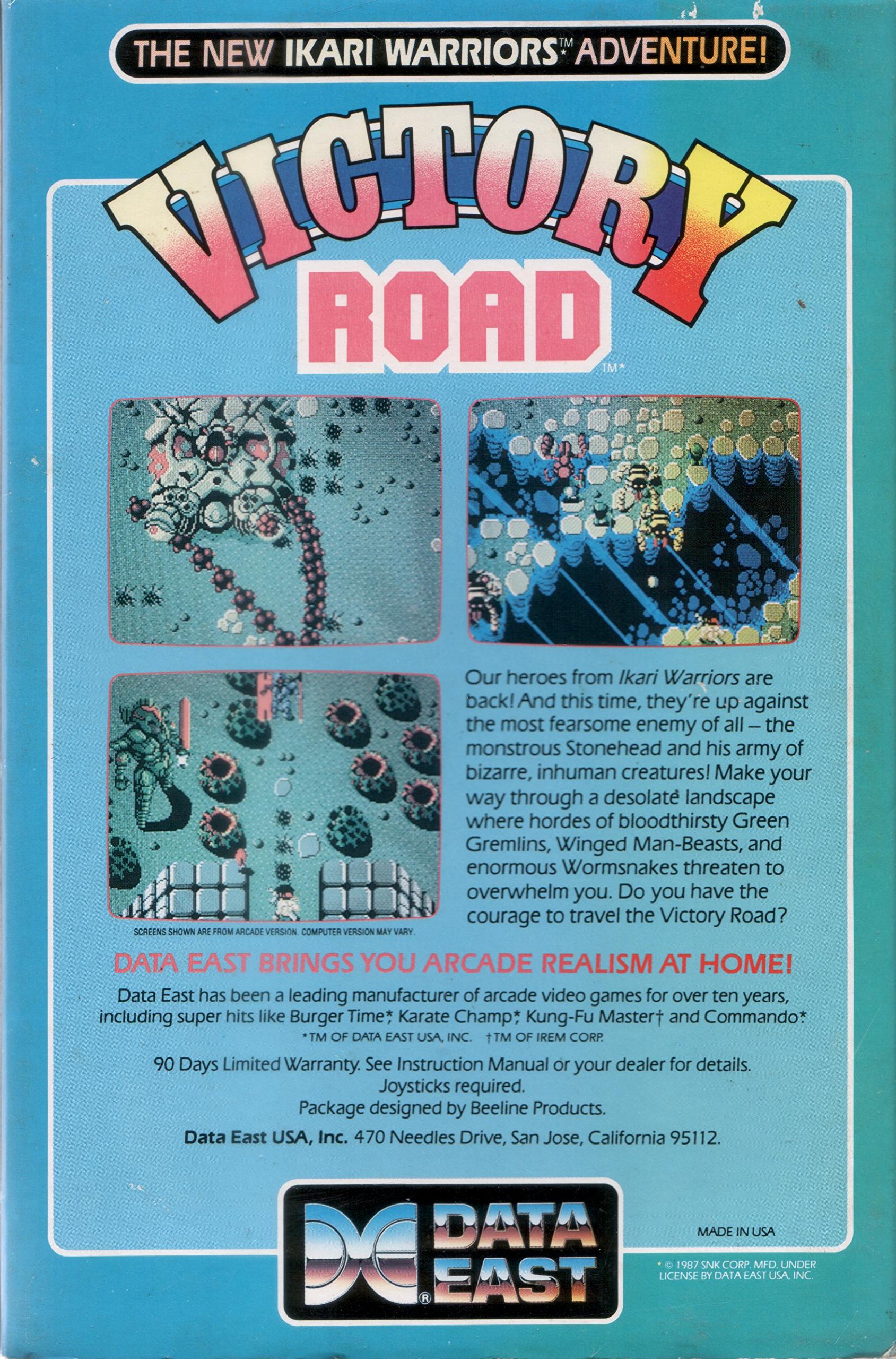 Victory Road: Ikari Warriors Part II (1987) by Data East (For Commodore 64/128 Computers)