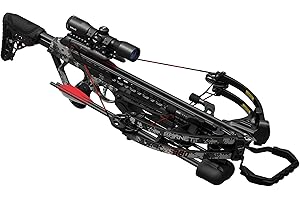 Barnett TS380 High-Speed Crossbow, with Anti-Dry Fire Trigger, 4x32mm Multi-Reticle Scope, 2 Arrows, Lightweight Quiver