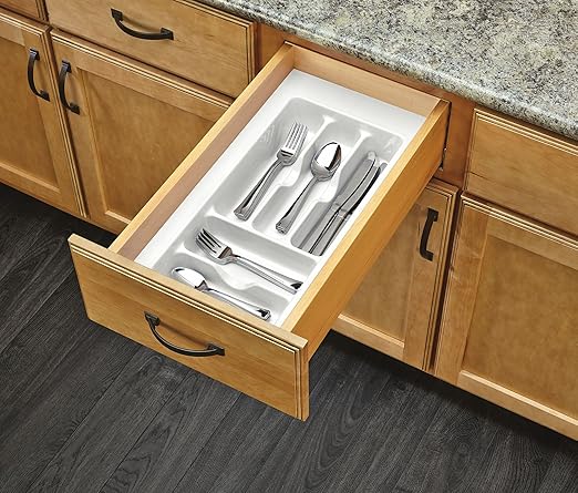 Amazon Com Rev A Shelf Ct 1w 52 Small White Cutlery Tray