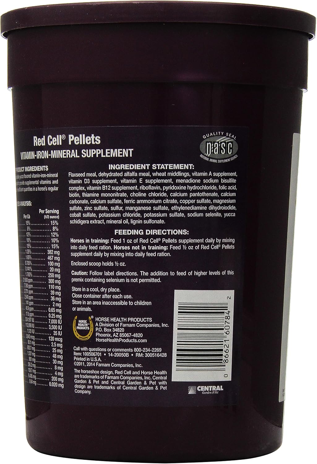 Horse Health Red Cell Pellets, 4 lbs : Gamo Pellets : Pet Supplies
