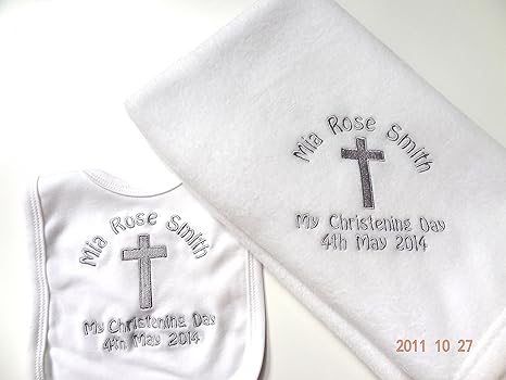 christening blanket personalised