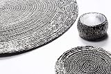 Penguin Home Handcrafted Glass Beaded Placemats Coasters Napkin Rings Set 18 view 3