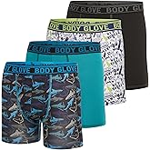 Body Glove Boys Boxer Briefs Pack of 4, 5 or 6 Comfortable and Durable Underwear