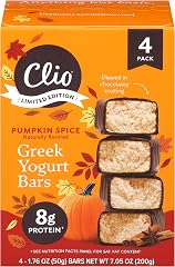 Clio Pumpkin Spice Greek Yogurt Bar 4ct, 7.1 OZ