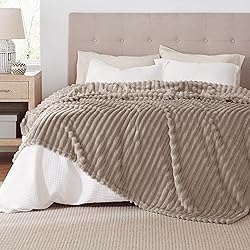 Bedsure Mocha Meringue Full Blanket for Couch